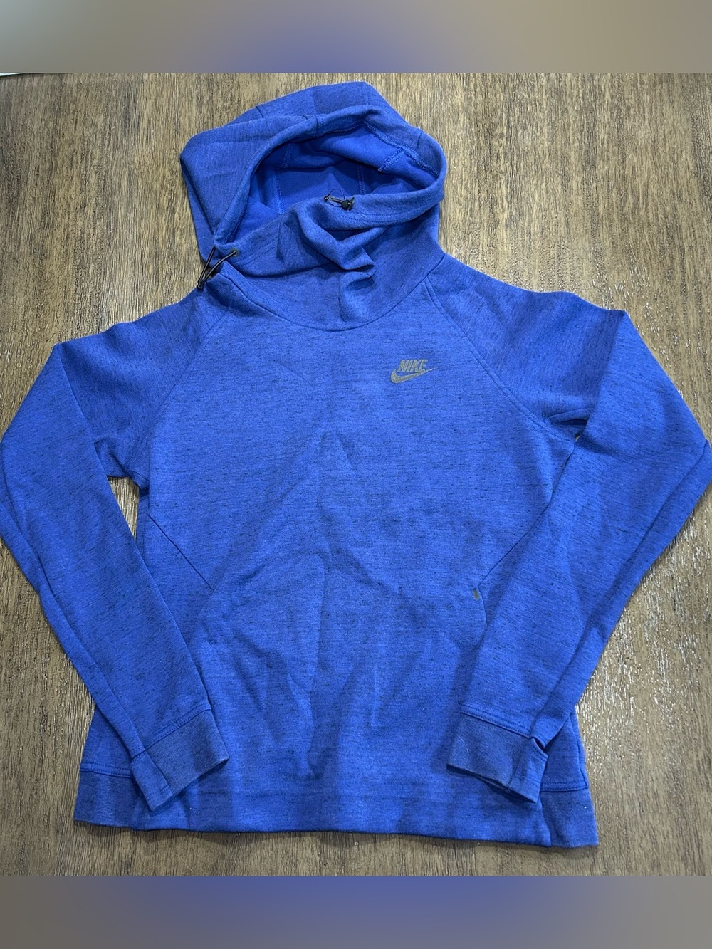 Nike Pullover Hoodie Womens Medium Blue Funnel Neck